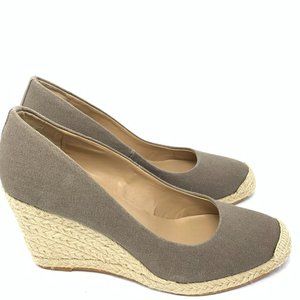 Ann Taylor Beige Wedge Shoes Size 7.5 M - Women's